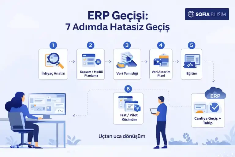 DİA ERP’ye geçiş süreci – Sofia Bilişim ERP danışmanlığı ve kurulum rehberi